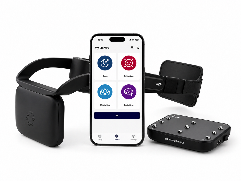 NeuroVIZR Brain Wellness & Relaxation Device (Black)